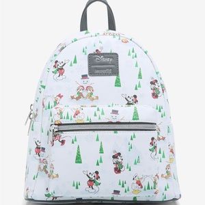 Mickey and Friends Holiday LoungeFly mini backpack